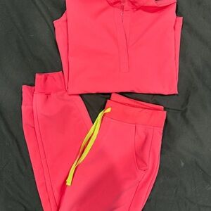 Coral figs scrub set